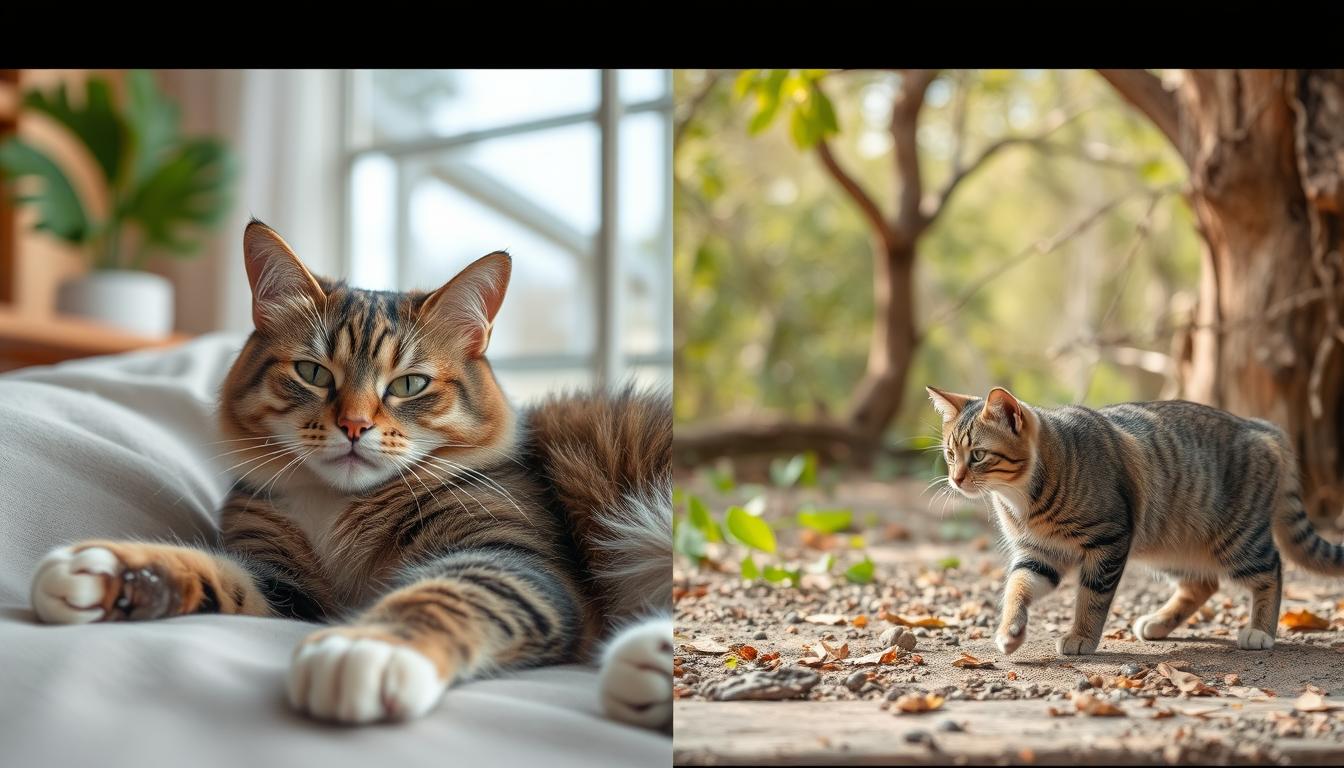 Γάτα μέσα στο σπίτι ή έξω;