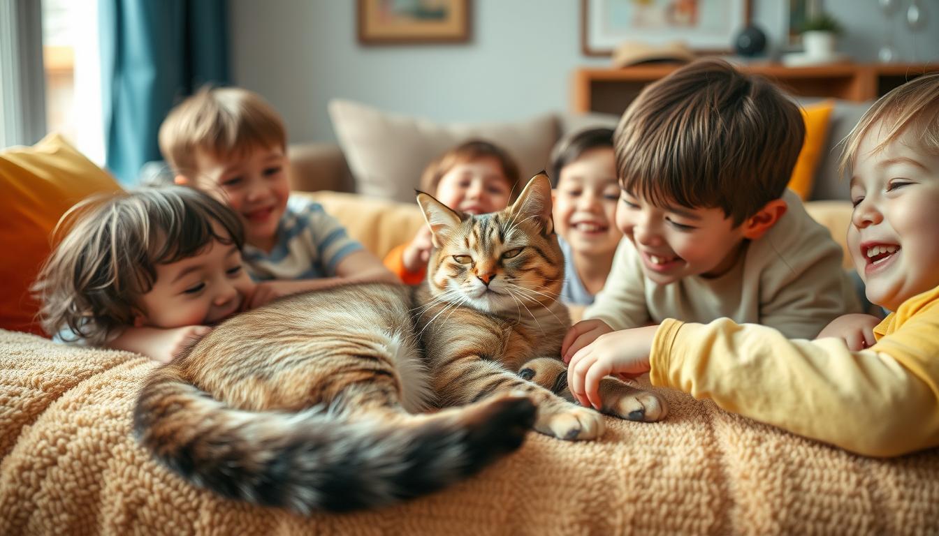 σχέση γάτας και παιδιών