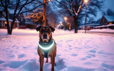 Σημασία του ανακλαστικού εξοπλισμού για σκύλους τους σκοτεινούς χειμερινούς μήνες