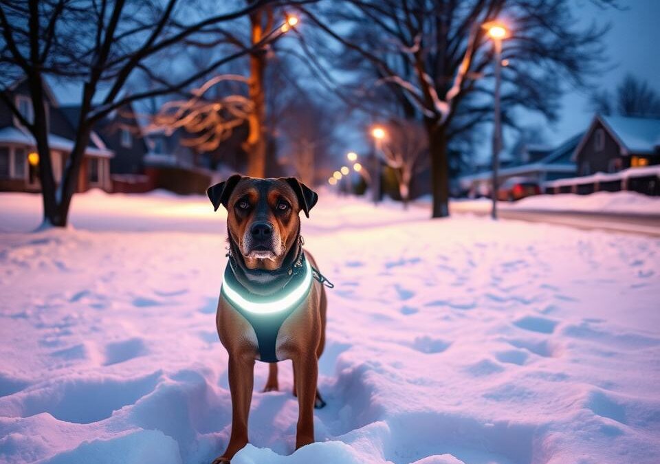 Σημασία του ανακλαστικού εξοπλισμού για σκύλους τους σκοτεινούς χειμερινούς μήνες