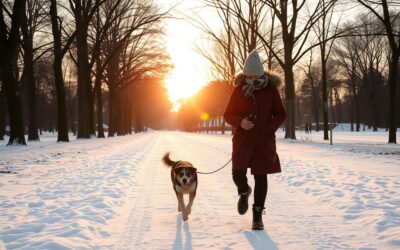 Ποια είναι η καλύτερη ώρα για βόλτα με τον σκύλο τον χειμώνα;