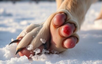 Ερεθισμός από λιωμένο χιόνι στους σκύλους – πώς να προστατεύσεις τα πόδια του;