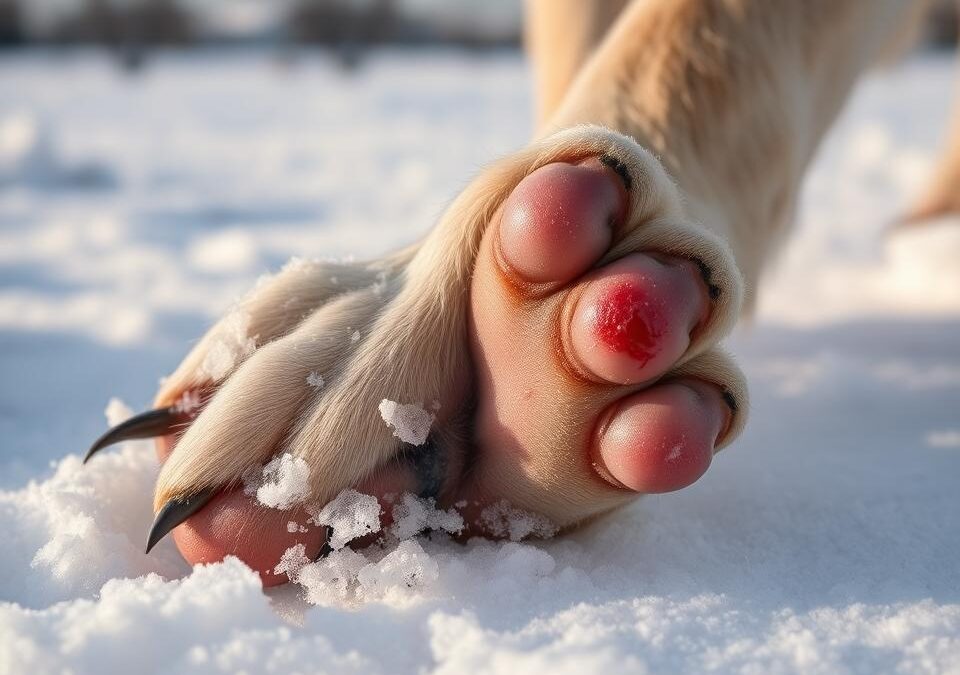 Ερεθισμός από λιωμένο χιόνι στους σκύλους – πώς να προστατεύσεις τα πόδια του;