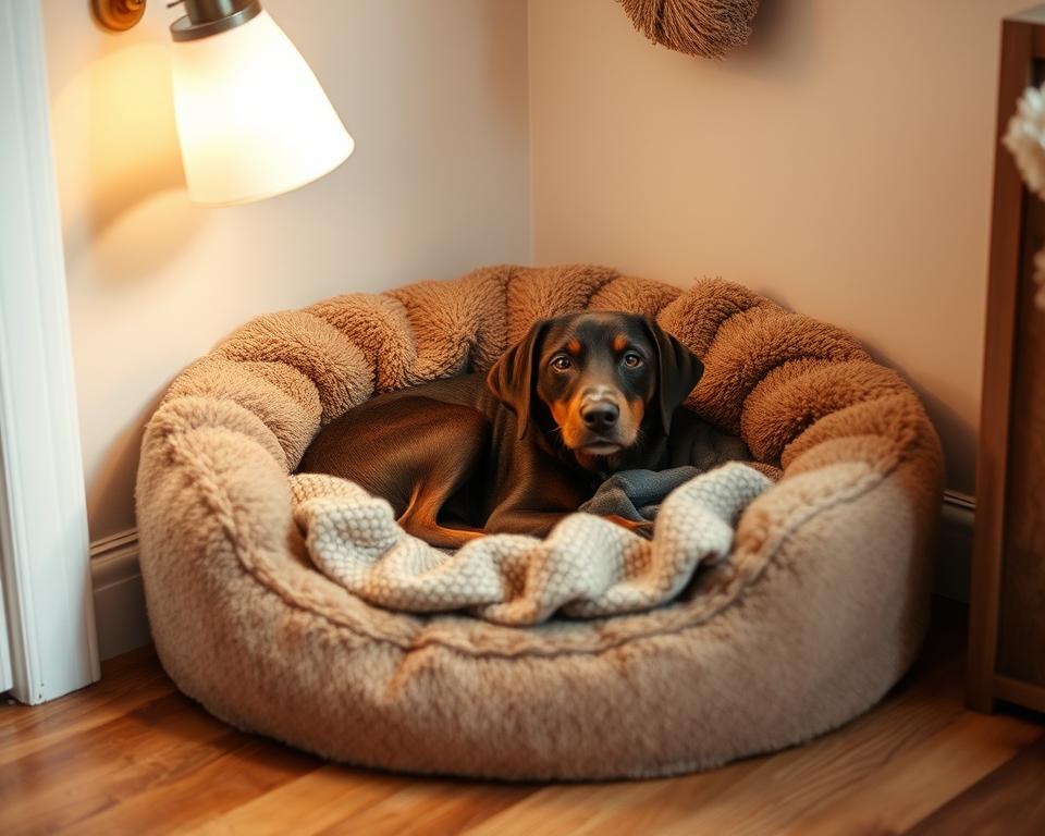 θέρμανση του χώρου ύπνου του σκύλου το χειμώνα