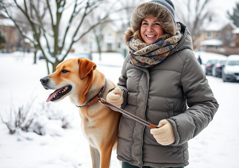 Συμβουλές για να παρακινήσεις τον σκύλο για βόλτα το χειμώνα