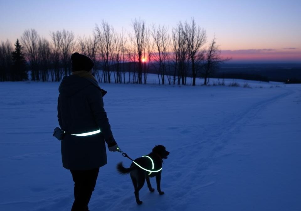 Γιατί το ανακλαστικό λουρί είναι ιδανικό για χειμερινές βόλτες;