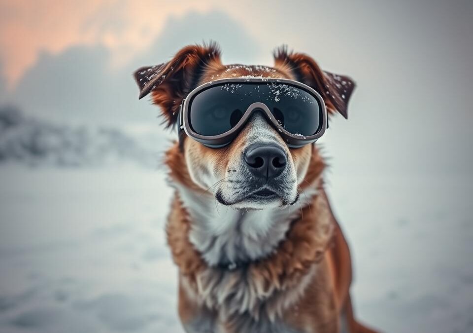 Πώς να προστατέψεις τα μάτια του σκύλου σου σε χιονοθύελλα;