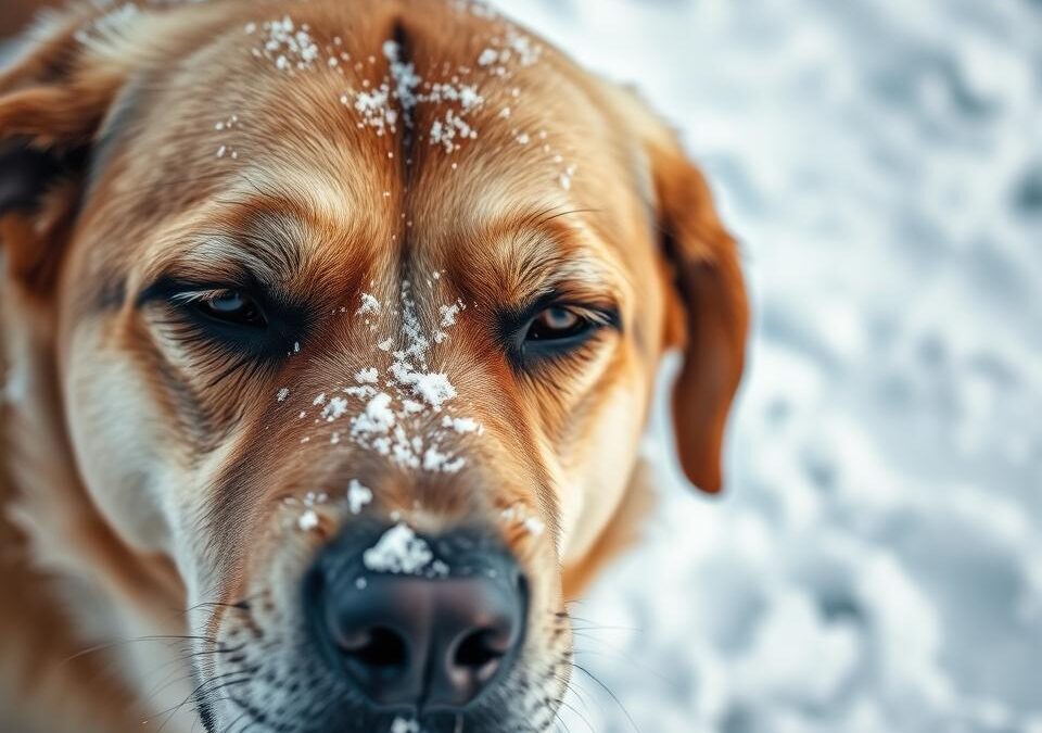 Γιατί στεγνώνουν τα μάτια του σκύλου τον χειμώνα;