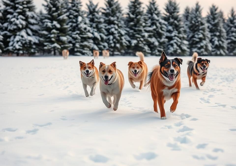 Γιατί οι σκύλοι λατρεύουν να τρέχουν στο χιόνι;