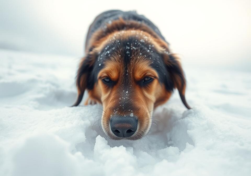 Γιατί αλλάζει η όσφρηση του σκύλου κάτω από το χιόνι τον χειμώνα;