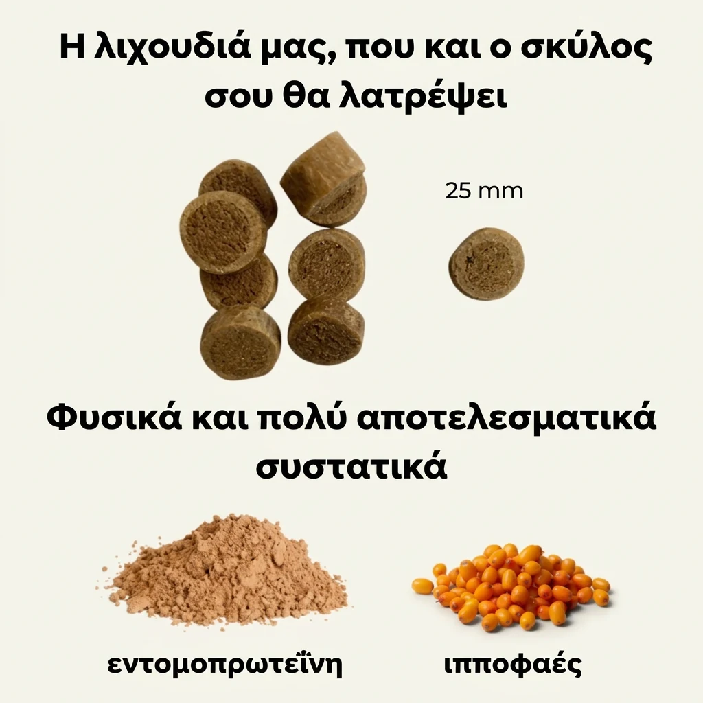 Friky υποαλλεργικά μπισκότα για σκύλους με βάση την πρωτεΐνη εντόμων - 200 g 2 Friky υποαλλεργικά μπισκότα για σκύλους με βάση την πρωτεΐνη εντόμων - 200 g - Εικόνα 2