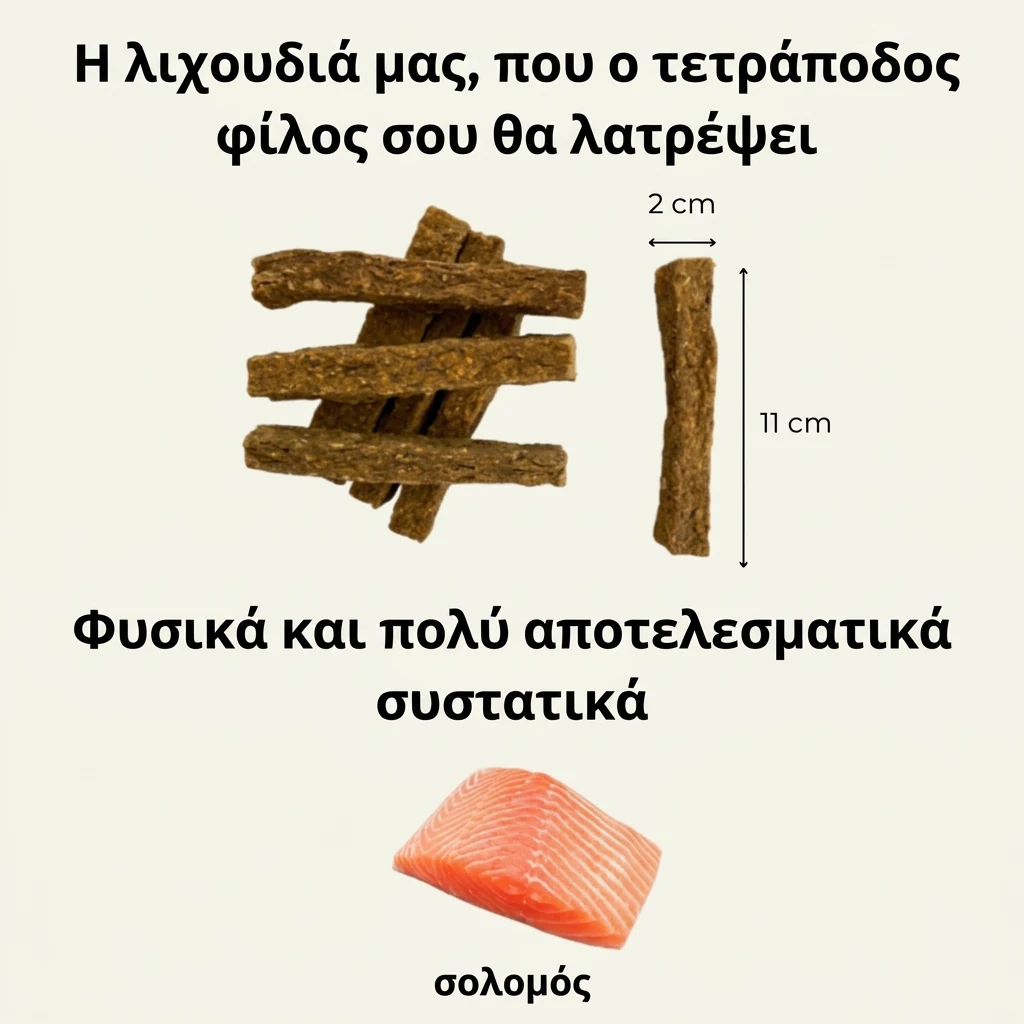 Meatlover υποαλλεργικά μπαστουνάκια λιχουδιάς με σολομό - 140 g 2 Meatlover υποαλλεργικά μπαστουνάκια λιχουδιάς με σολομό - 140 g - Εικόνα 2