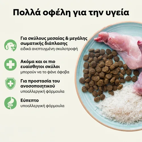 Ted Υποαλλεργική ξηρά τροφή για σκύλους με κουνέλι 3 Ted Υποαλλεργική ξηρά τροφή για σκύλους με κουνέλι - Εικόνα 3