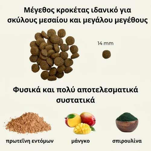 Ted Υποαλλεργική ξηρά τροφή για σκύλους με πρωτεΐνη εντόμων – «για τα πιο ευαίσθητα σκυλιά» – 3 kg 2 Ted Υποαλλεργική ξηρά τροφή για σκύλους με πρωτεΐνη εντόμων – «για τα πιο ευαίσθητα σκυλιά» – 3 kg - Εικόνα 2